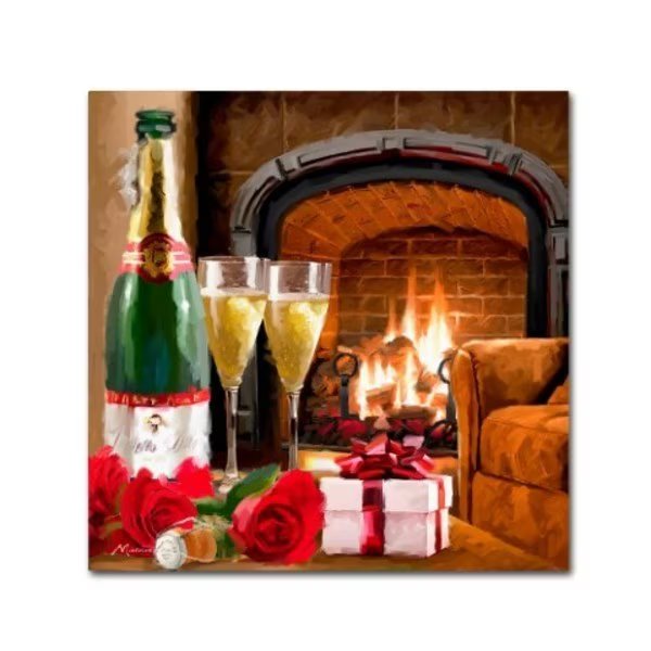 The Macneil Studio 'Anniversary' Canvas Art, 24x24, Trademark Fine Art, Mfr#: ALI8532-C2424GG